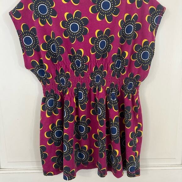 Tea size 10 purple floral design top - Picture 3 of 3